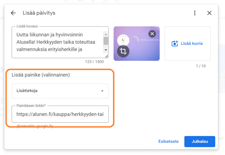 Tee linkitys omalle kauppasivullesi tai tuotesivuille Alusen verkkokauppaan.