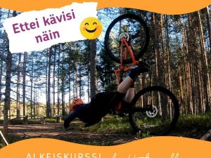 MTB Startti verkkokurssilla ydinkohdat eri maastonkohtiin
