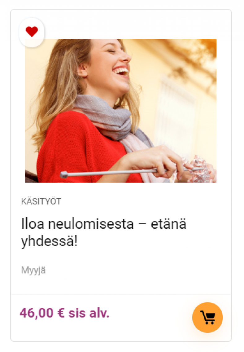 Hyvinvointia käsityön verkkokursseilla Alusen verkkokaupasta.